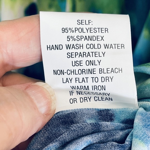 Rabbit Rabbit Rabbit Designs Dress Womens 10 Multicolor Tie Dye Ruffle Swing - Picture 9 of 13